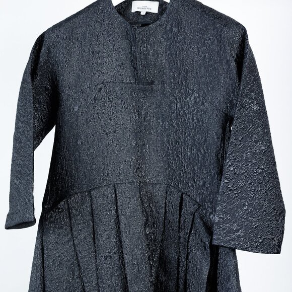 Studio Nicholson Effie Midnight-Blue Jacquard Dress - Picture 4 of 11